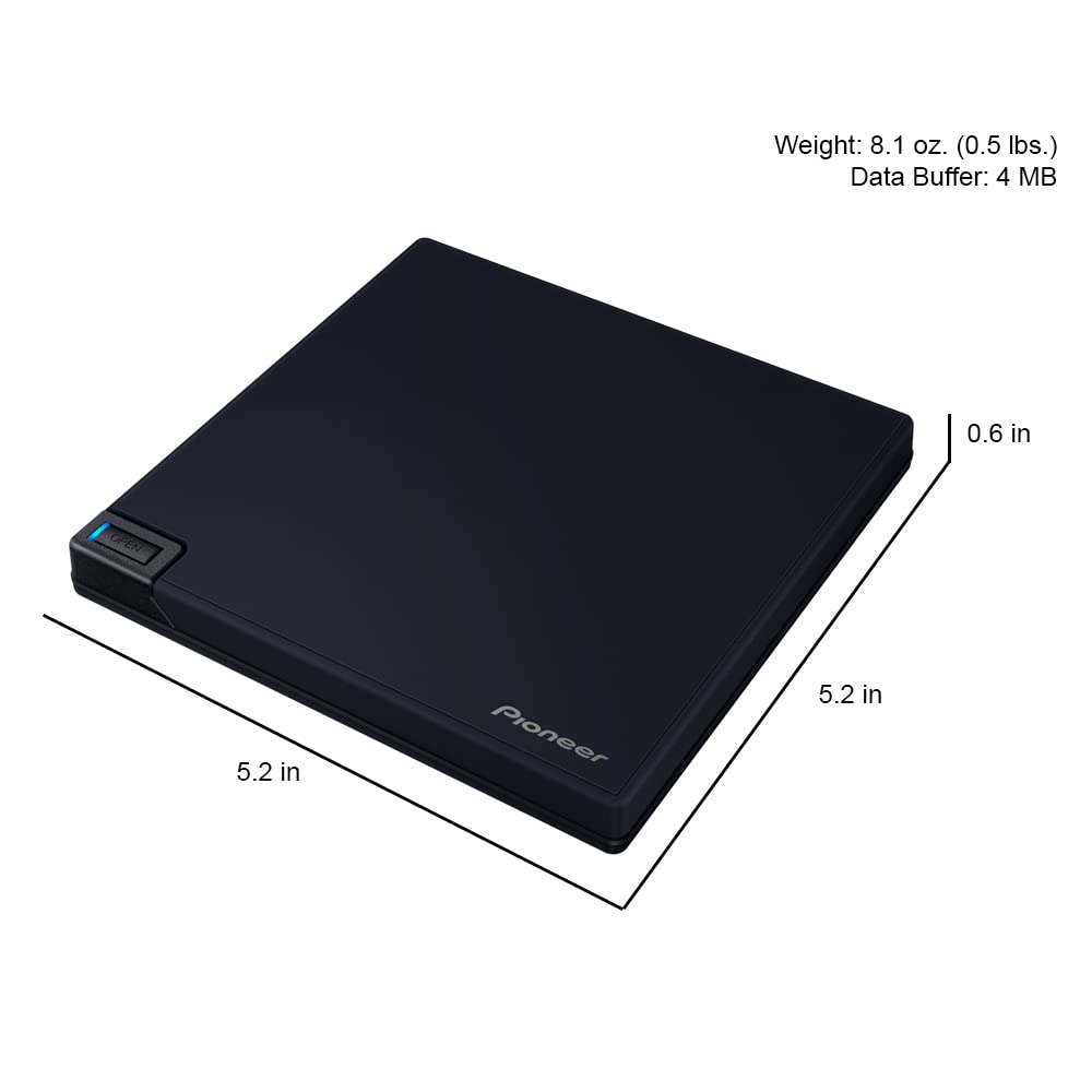 【外付けBlu-rayドライブ】Pioneer BDR-XD08SV BDR-XD08BK/SV/GL | ブルーレイドライブ | PC・スマホ関連